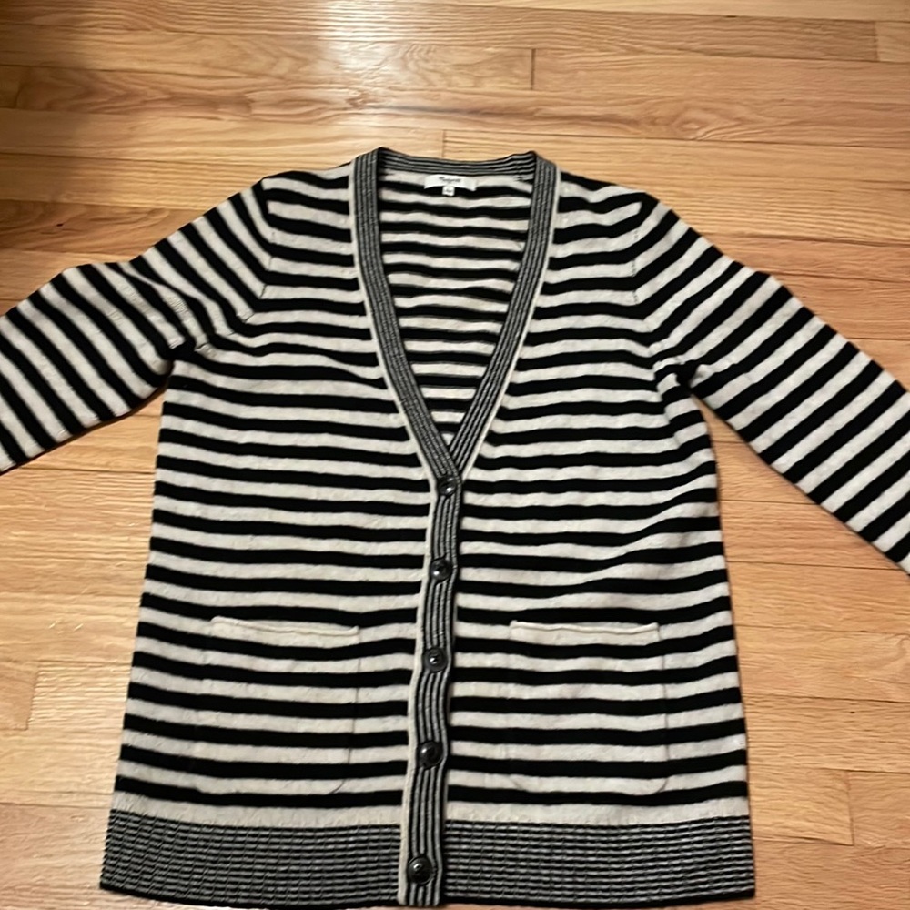 Madewell Stripes Cardigan